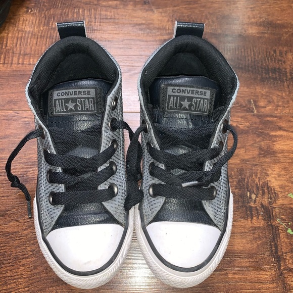 boys gray converse